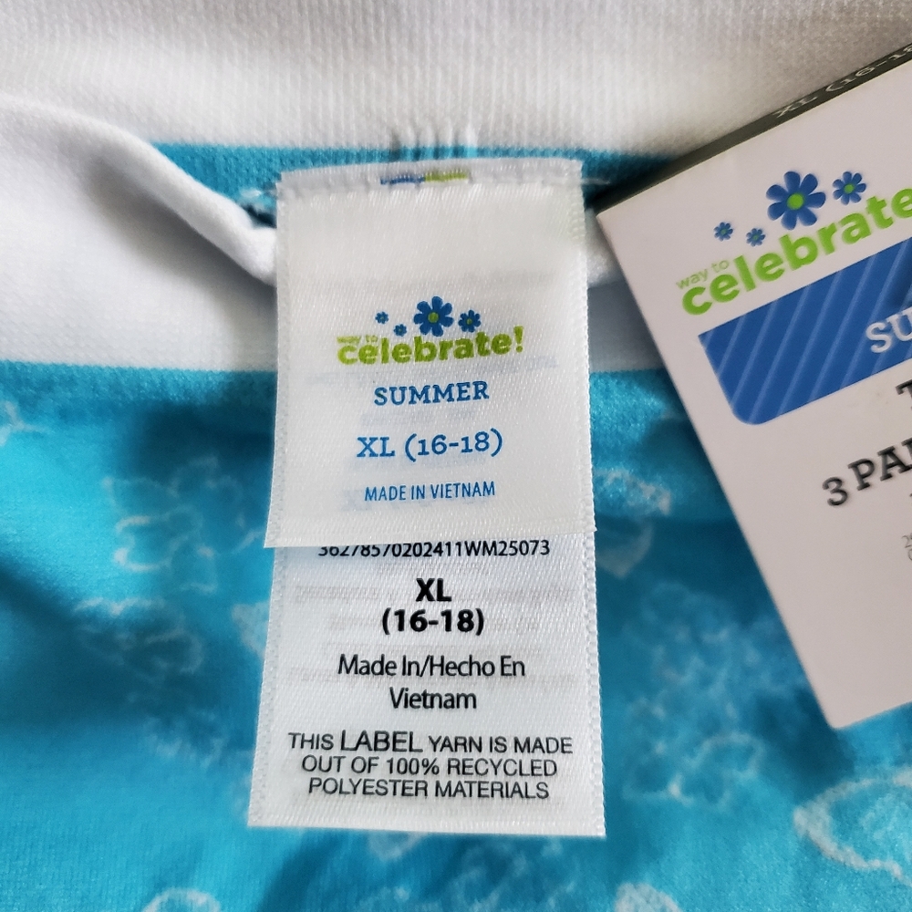 NWT "Celebrate!" Women Thongs Size XL, 2 Packs Of 3 Summer Theme Colors Seamless - Picture 8 of 9